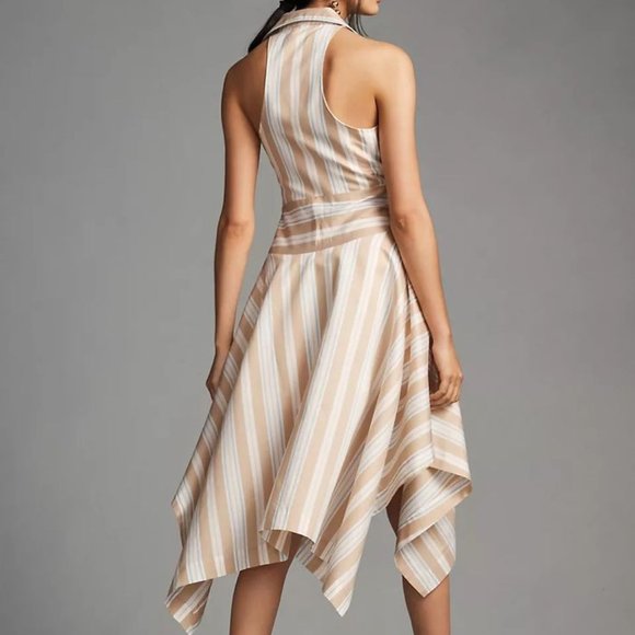 Brand New Maeve Asymmetrical Wrap Shirt Dress - Picture 2 of 8